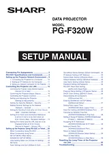 Sharp PG-F320W ユーザーズマニュアル