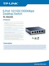 TP-LINK TL-SG105 Folheto