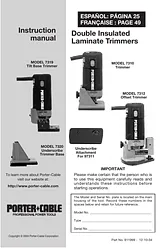 Porter-Cable MODEL 7310 Benutzerhandbuch