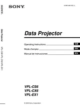 Sony VPL-CS6 User Guide