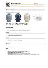 Lappkabel Cable gland M12 Polyamide Light grey (RAL 7035) 53111500 1 pc(s) 53111500 Data Sheet