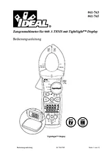 Ideal Electrical TightSight Digital-Multimeter, DMM, 61-763 Ficha De Dados
