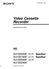 Sony SLV-SE640B User Manual
