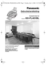 Panasonic KXFL401BL Operating Guide