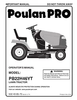 Poulan 96042012500 User Manual