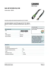 Phoenix Contact Sensor/Actuator cable SAC-4P-M12MS/15,0-186 1509474 1509474 Data Sheet