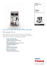 Saeco Automatic espresso machine HD8944/47 HD8944/47 Manual Do Utilizador