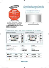 Samsung ln-46a580 Quick Setup Guide