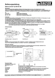 Bauser 828 24 V Battery controller 828 - 24V/DC 20.8 - 24 Vdc Assembly dimensions 45 x 22 mm 828/008 Техническая Спецификация
