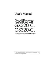 Eizo GX320 - CL User Manual