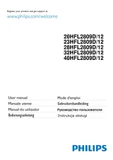 Philips 23HFL2809D/12 Manual Do Utilizador