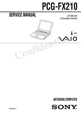 Sony PCG-FX210 Manual Do Serviço