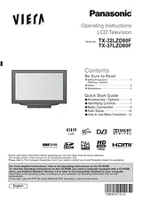 Panasonic TX37LZD80F Anleitung Für Quick Setup