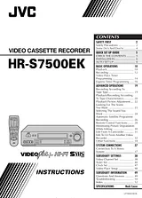 JVC HR-S7500EK Manual Do Utilizador