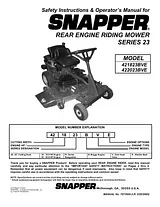 Snapper 421823BVE Manual Do Utilizador