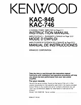 Kenwood KAC-746 Guia Do Utilizador
