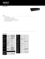 Sony CDP-CE500 Merkblatt
