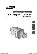 Samsung SCC-B2015P Manual Do Utilizador
