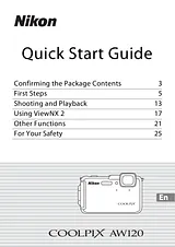 Nikon COOLPIX AW120 Quick Setup Guide