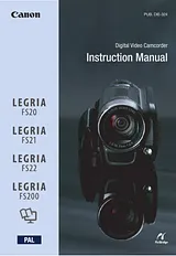 Canon LEGRIA FS20 Manual De Usuario