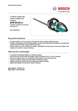 Bosch AHS 54-20 LI 0.600.84A.102 Leaflet