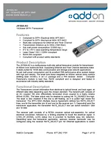 Add-On Computer Peripherals (ACP) SFP+ 850nm LC J9150A-AO Manual Do Utilizador