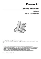 Panasonic KXHDV130 Guía De Operación