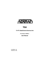 Adtran T1-FT1 Manuel D’Utilisation