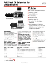 Murphy pull-push dc solenoids rp2308b Manual Do Utilizador
