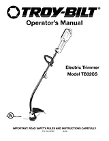 Troy-Bilt TB32CS User Manual