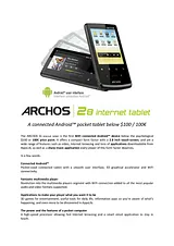 Archos 28 Internet Tablet 4gb 21166 사용자 설명서