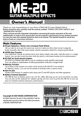 Boss Audio Systems ME-20 用户手册