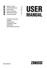 Zanussi ZFC25401WA Manual Do Utilizador