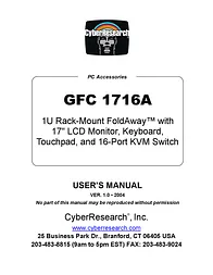 CyberResearch GFC 1716A User Manual