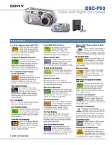 Sony DSC-P93 Specification Guide