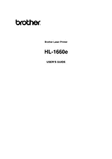 Brother HL-1660E User Manual