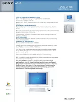 Sony VGC-LT10E Guia De Especificaciones