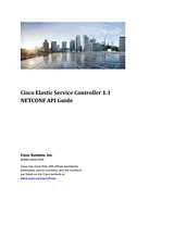 Cisco Cisco Elastic Services Controller 1.1 개발자 가이드