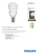 Philips Spiral energy saving bulb 8727900925968 8727900925968 Dépliant