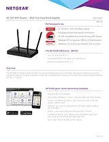 Netgear JR6150 - AC750 WiFi Router - 802.11ac Dual Band Gigabit Datenbogen