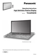 Panasonic th-65phd7e Manual De Usuario