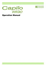 Ricoh Caplio RR30 Benutzerhandbuch