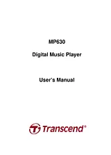 Transcend Information MP630 Manuale Utente