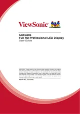 Viewsonic CDE3203 ユーザーズマニュアル