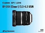 Canon EF 8-15 mm f/ 4 L USM Fisheye Lens Manuale Istruttivo