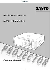 Sanyo PLV-Z2000 Manual Do Utilizador