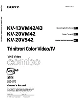 Sony KV-20VM42 Manual