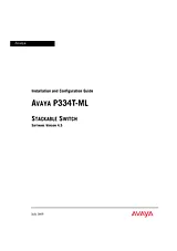 Avaya P334T-ML ユーザーズマニュアル