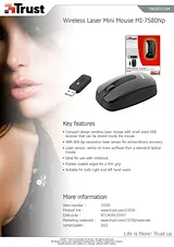 Trust Wireless Laser Mini Mouse MI-7580Np 15350 产品宣传页