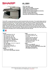 Sharp AL-2051 AL2051 产品宣传页